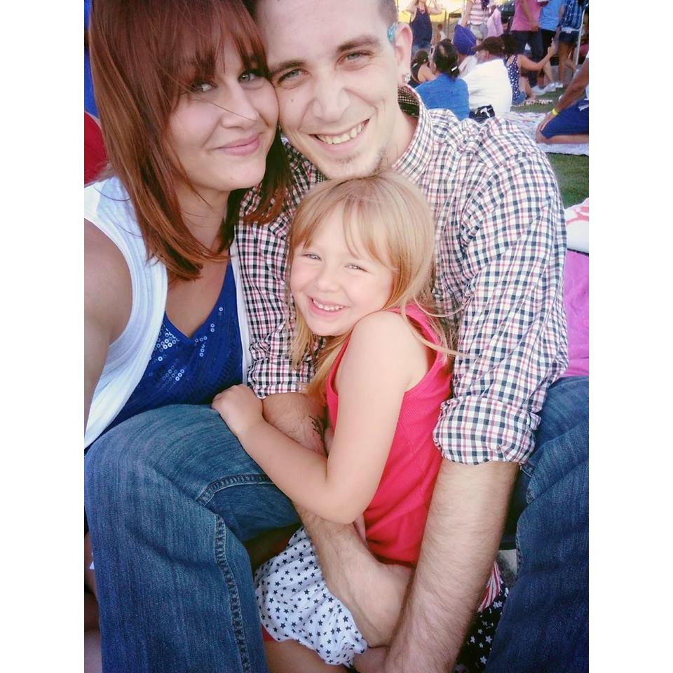 Celebrating America's Birthday just months before our engagement.