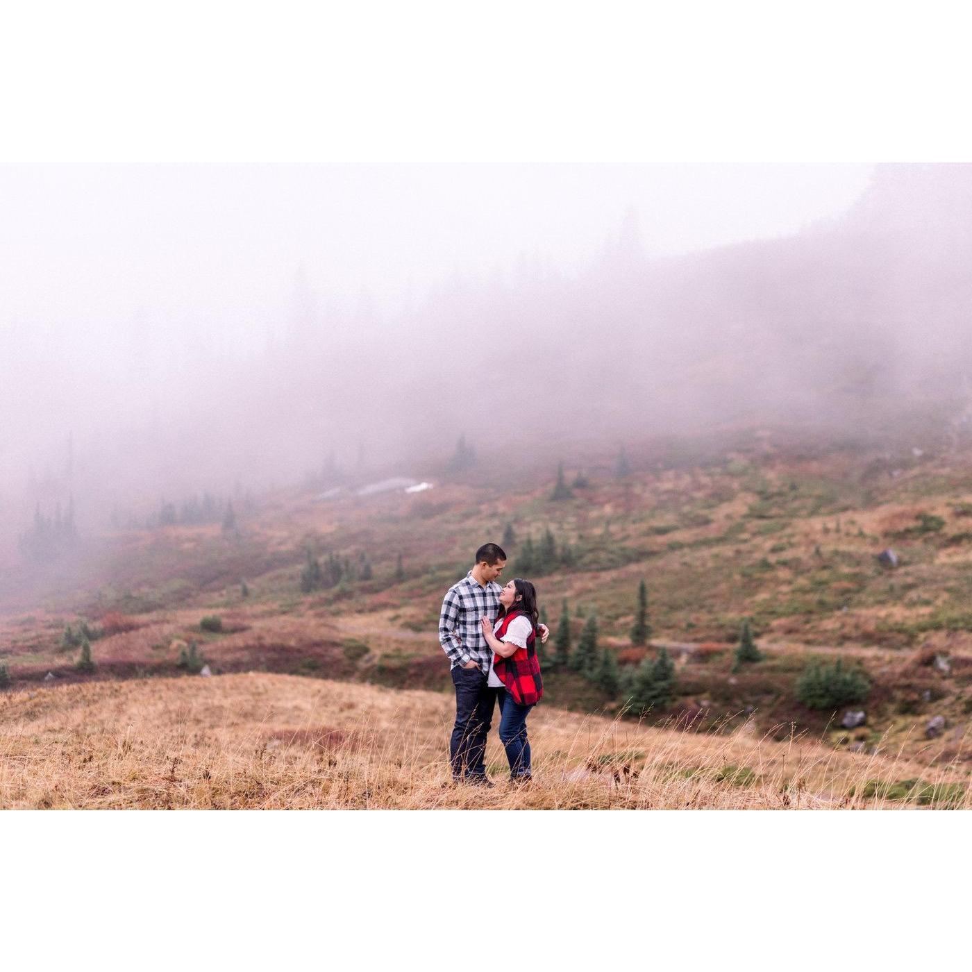 Our engagement session at Mount Rainier