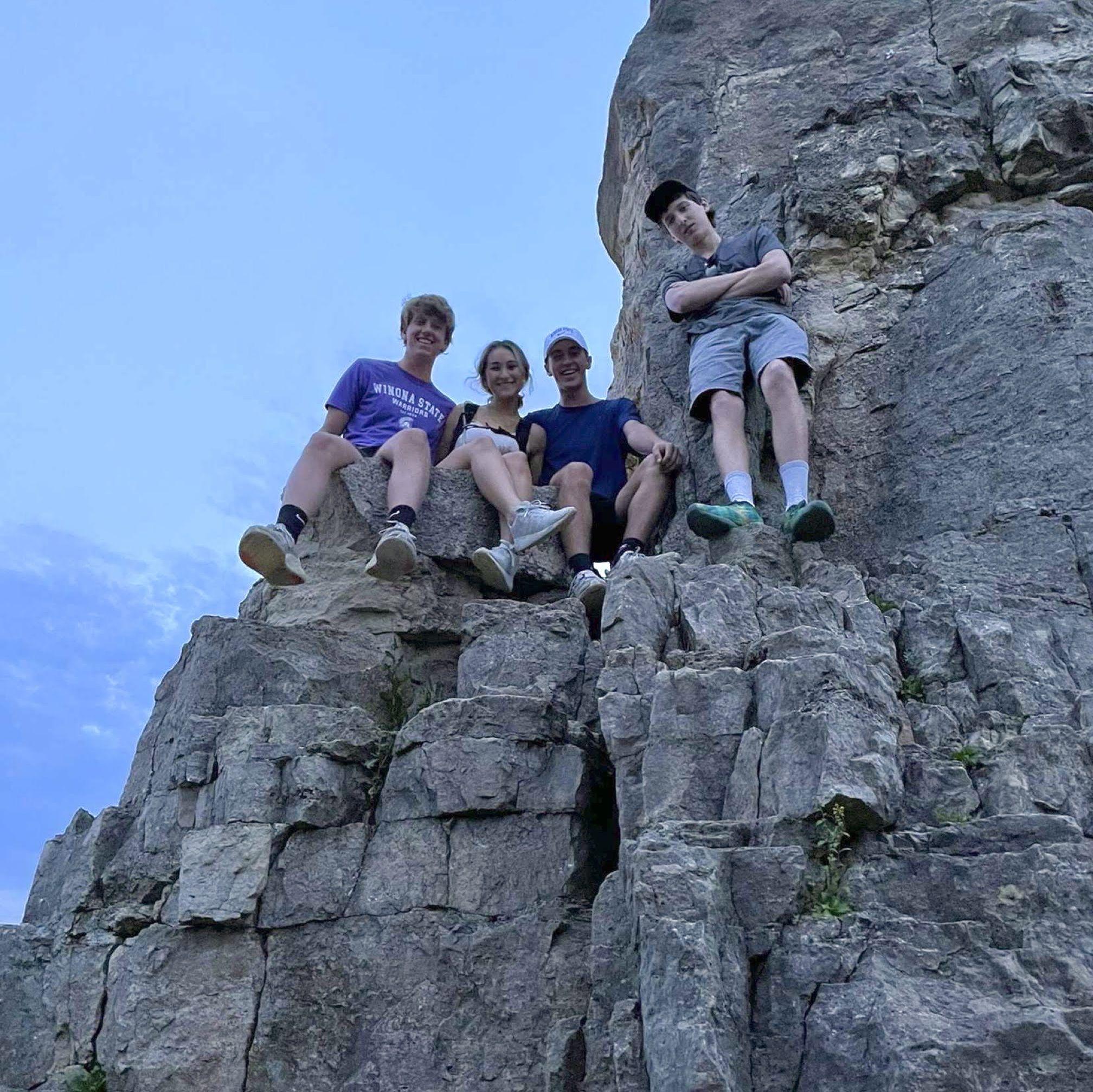 Exploring during move-in week. Mom asked who the boy was...