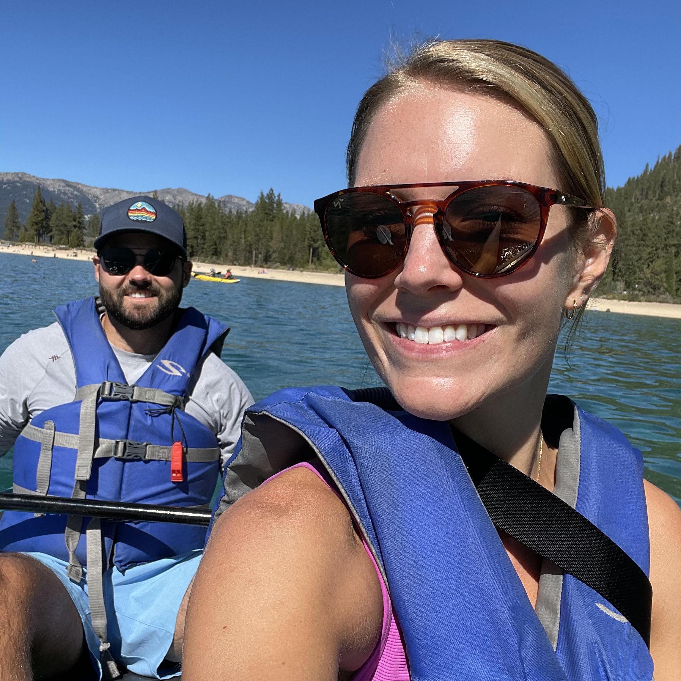 Kayaking in Lake Tahoe