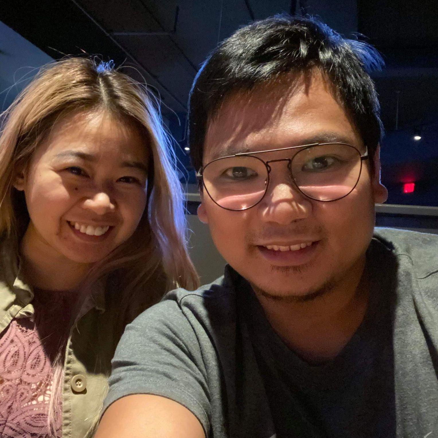 Movie night and wings night date