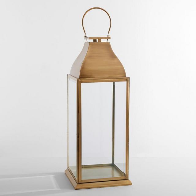 Chester Brushed Lantern, Brass, Xl