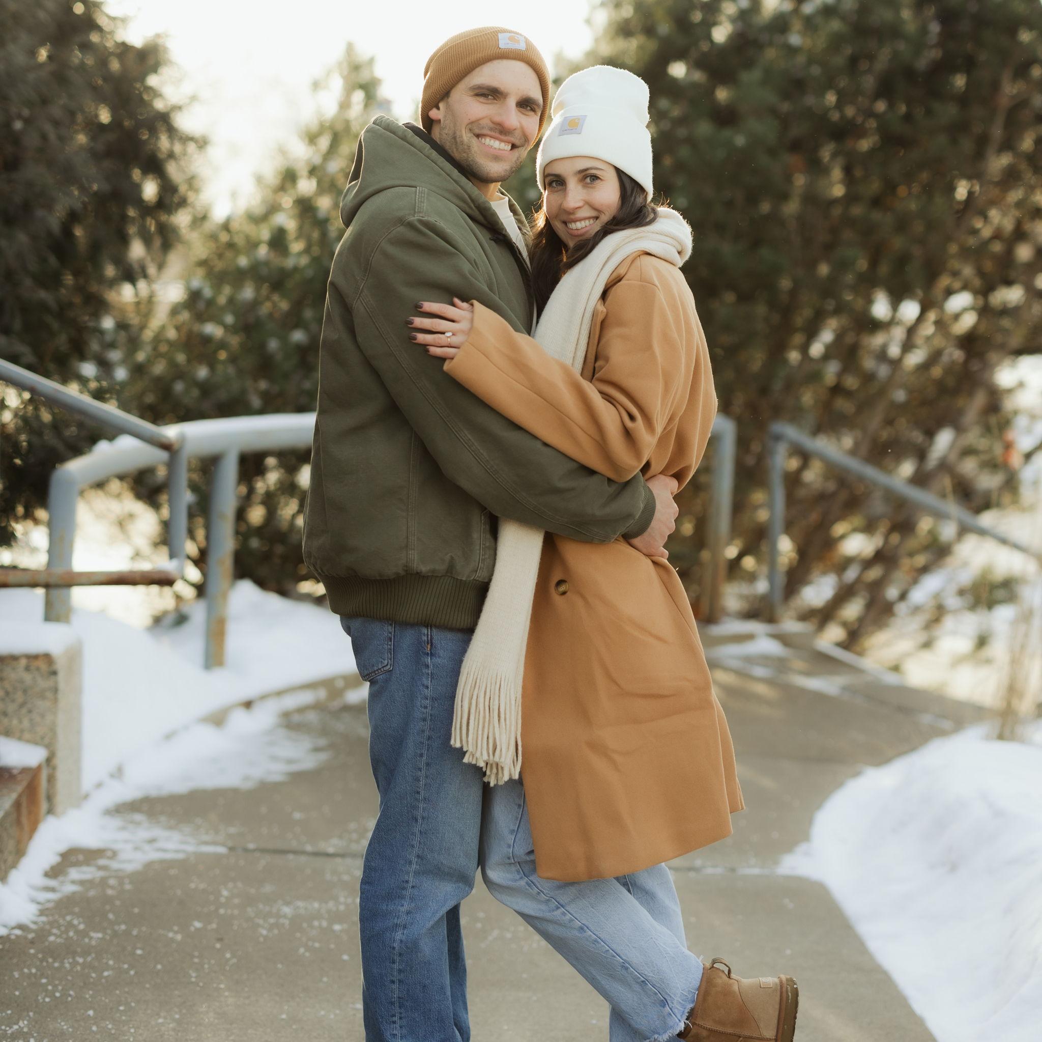 Engagement photos in Northfield, MN.