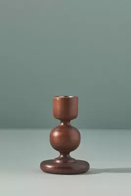 Astrid Wood Candlestick Holder