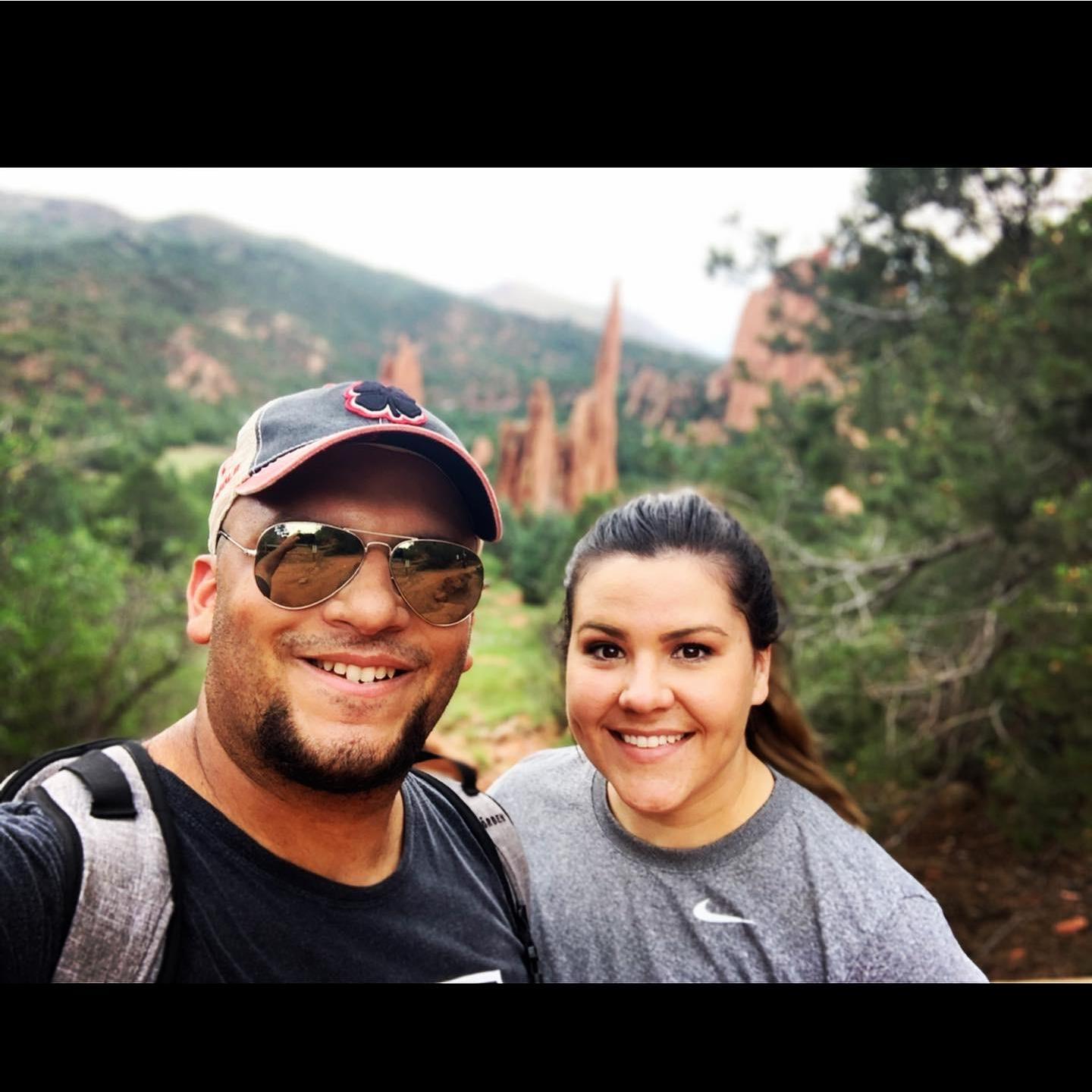 Hiking through Garden of the Gods in Colorado Springs!
