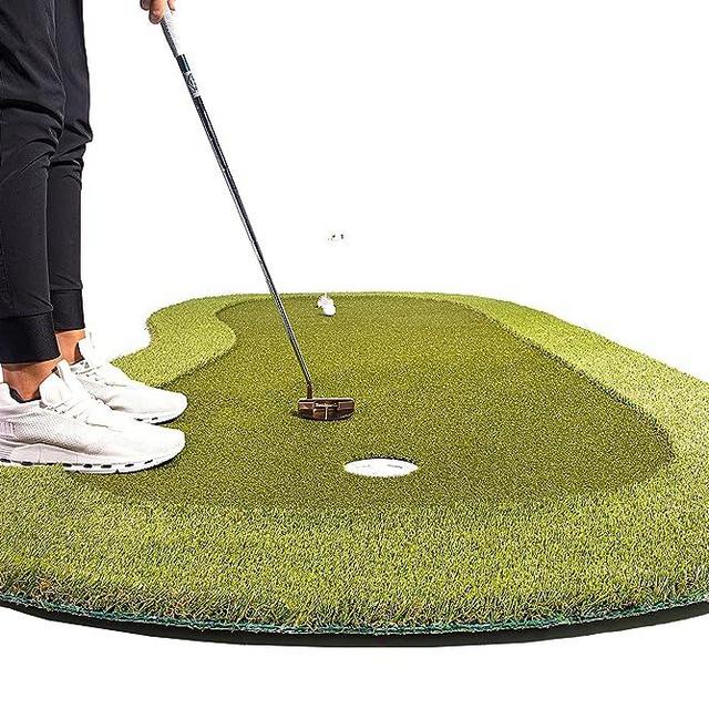 SYNLawn Precision Putt Golf Putting Green - Realistic Grass Feel & True Ball Roll - Outdoor-Indoor Professional Golf Practice & Training Putting Green Mat