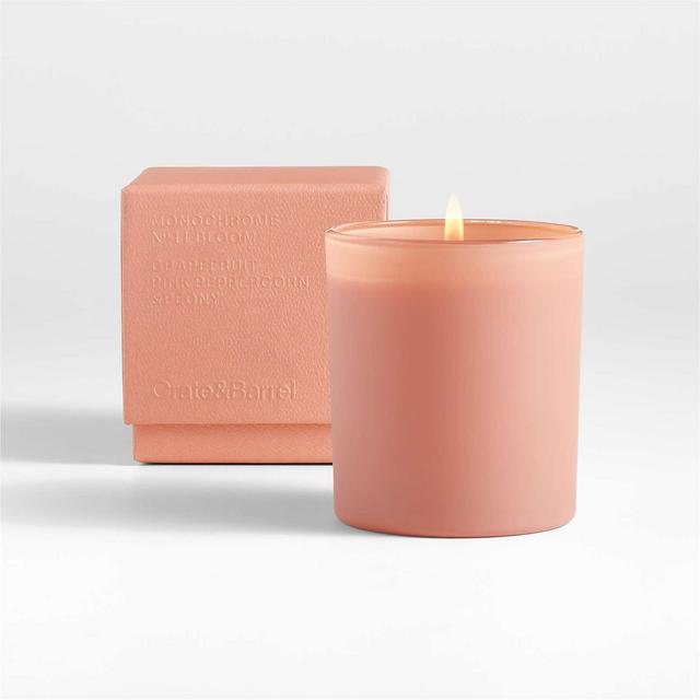 Monochrome No. 11 Bloom 1-Wick Candle - Grapefruit, Pink Peppercorn and Peony