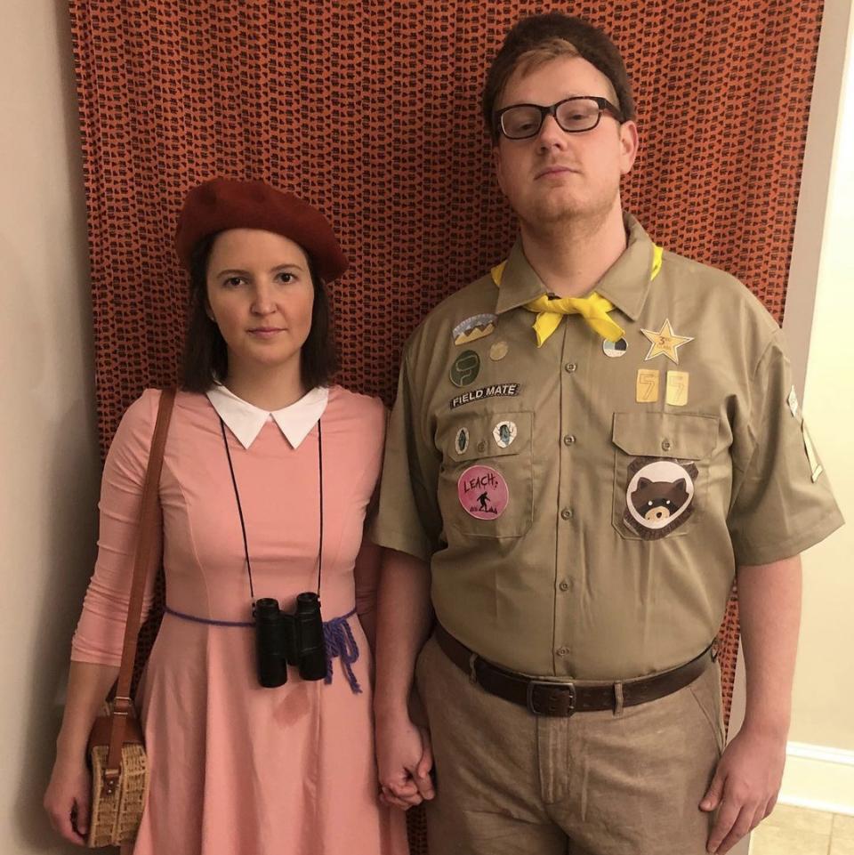 The start of our Wes Anderson Halloween costumes