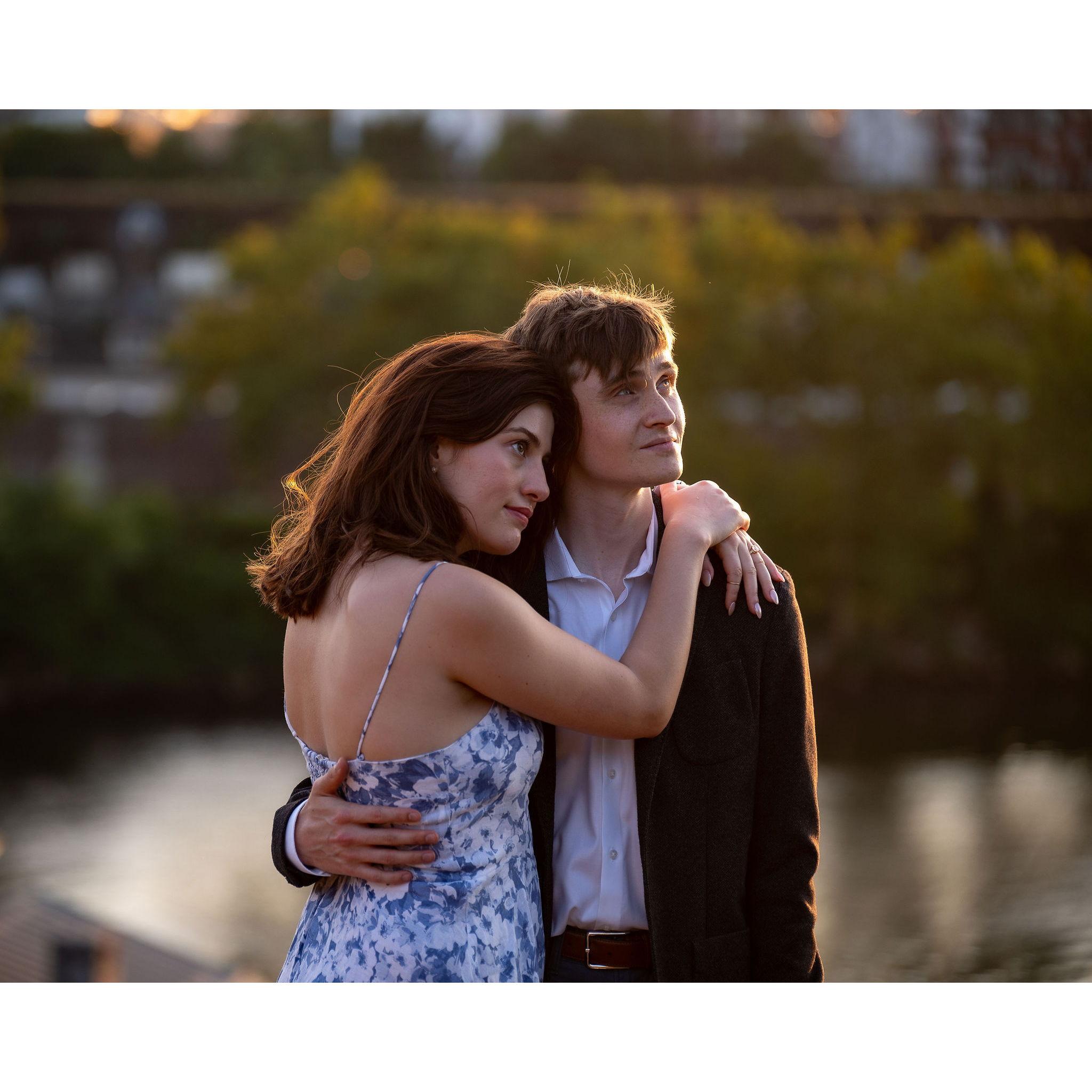 contemplating a tree