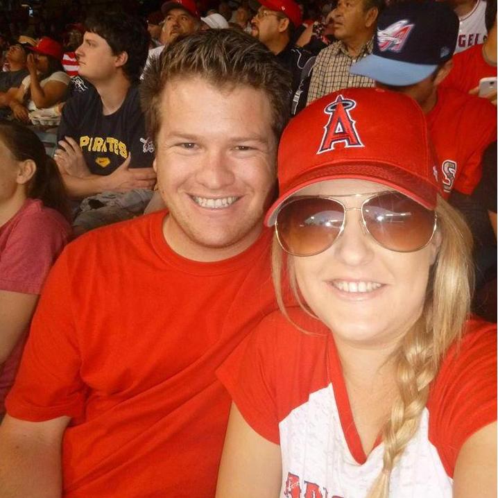 The ONE time Mike wore red for an Angels game, 2013.