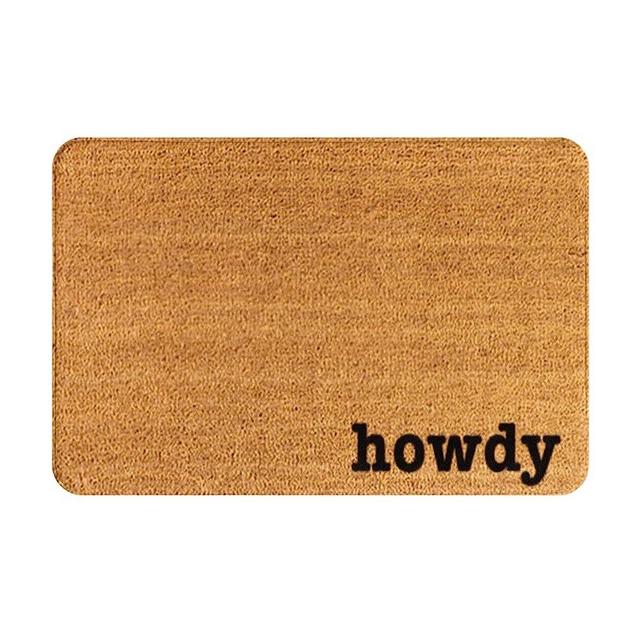 Welcome Mats for Front Door Outdoor Entry Howdy Doormat Howdy Door Mat Howdy Mat Funny Doormat Howdy Rug Housewarming Gift Howdy Gift Western Doormat Doormat for Home Indoor Rugs Patio 16x24 Inch