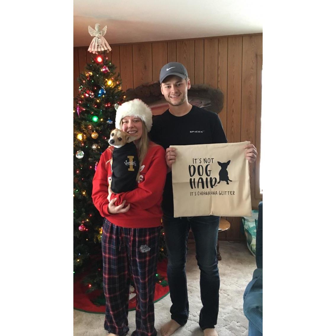 Our first Christmas, 2018.