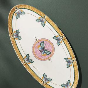 The Bistro Tile Stoneware Platter: Garden Edition