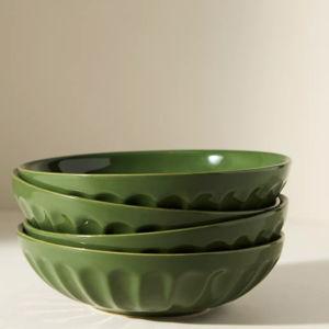 The Latte Stoneware Pasta Bowls, Set of 4: Amelie Edition