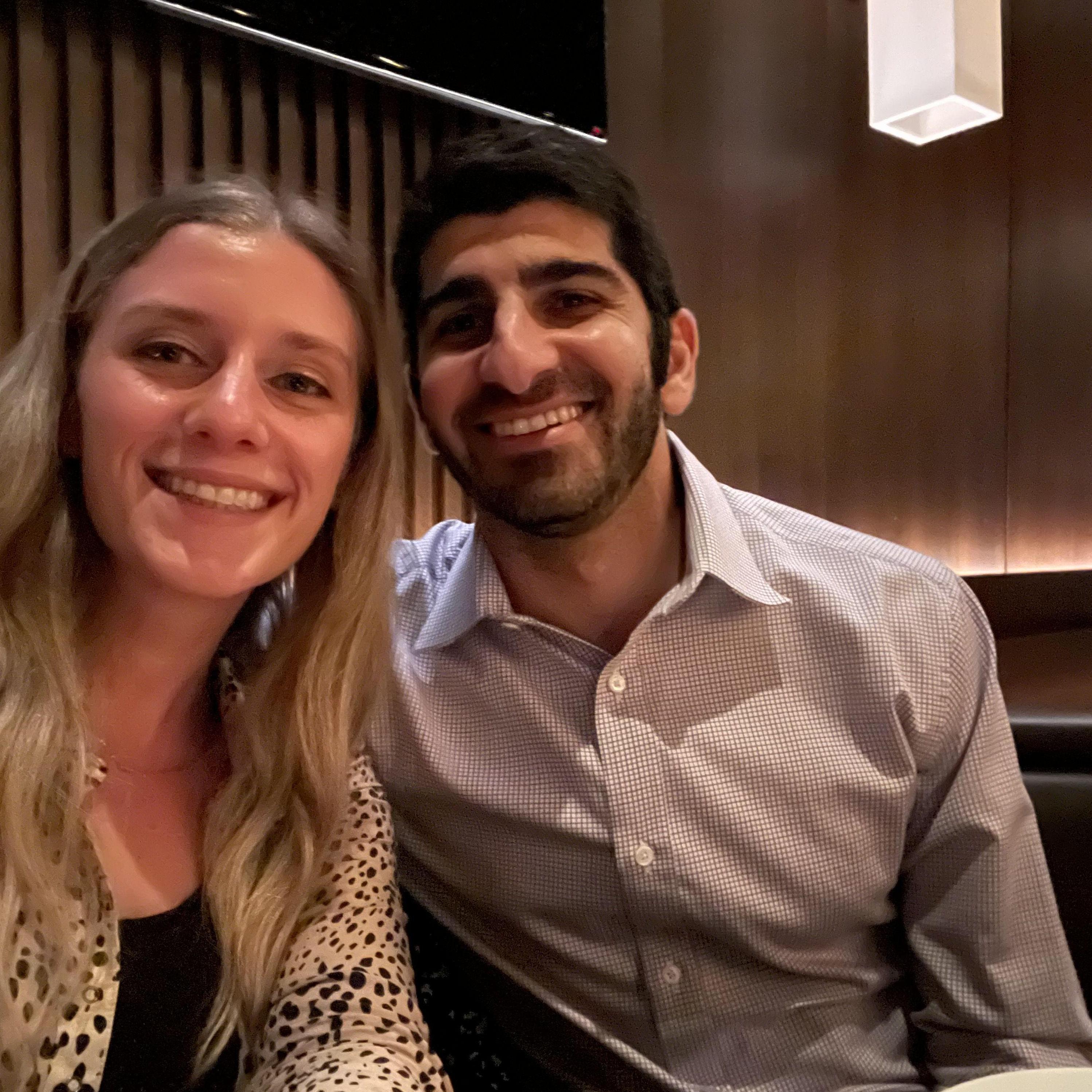 Photographic evidence of our first steakhouse dinner together at RPM Steak