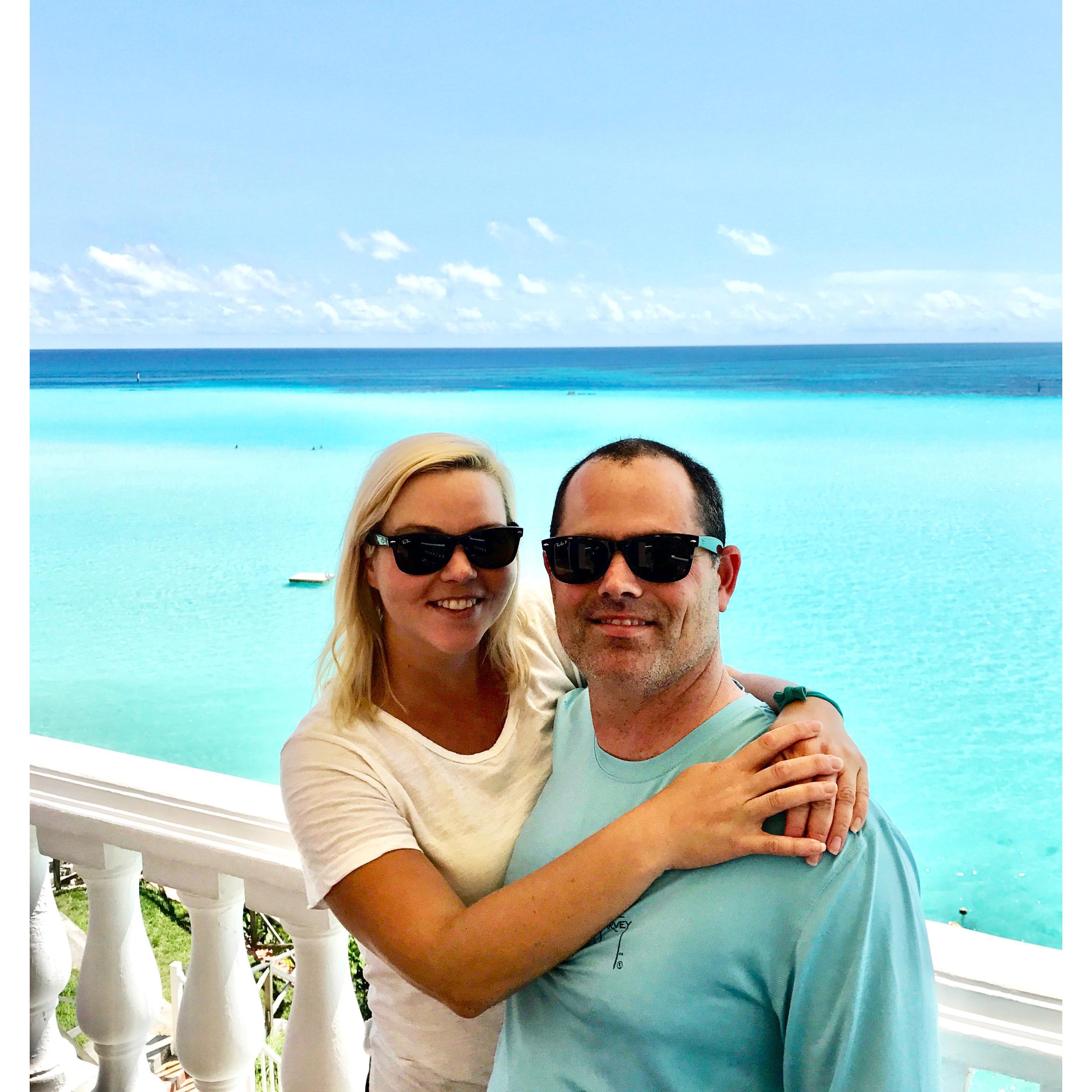 This fantastic view in Bermuda is a restaurant called Pompano. In June 2018 an impromptu local tour guide who picked us up on the side of the road took us here and captured this image for us.