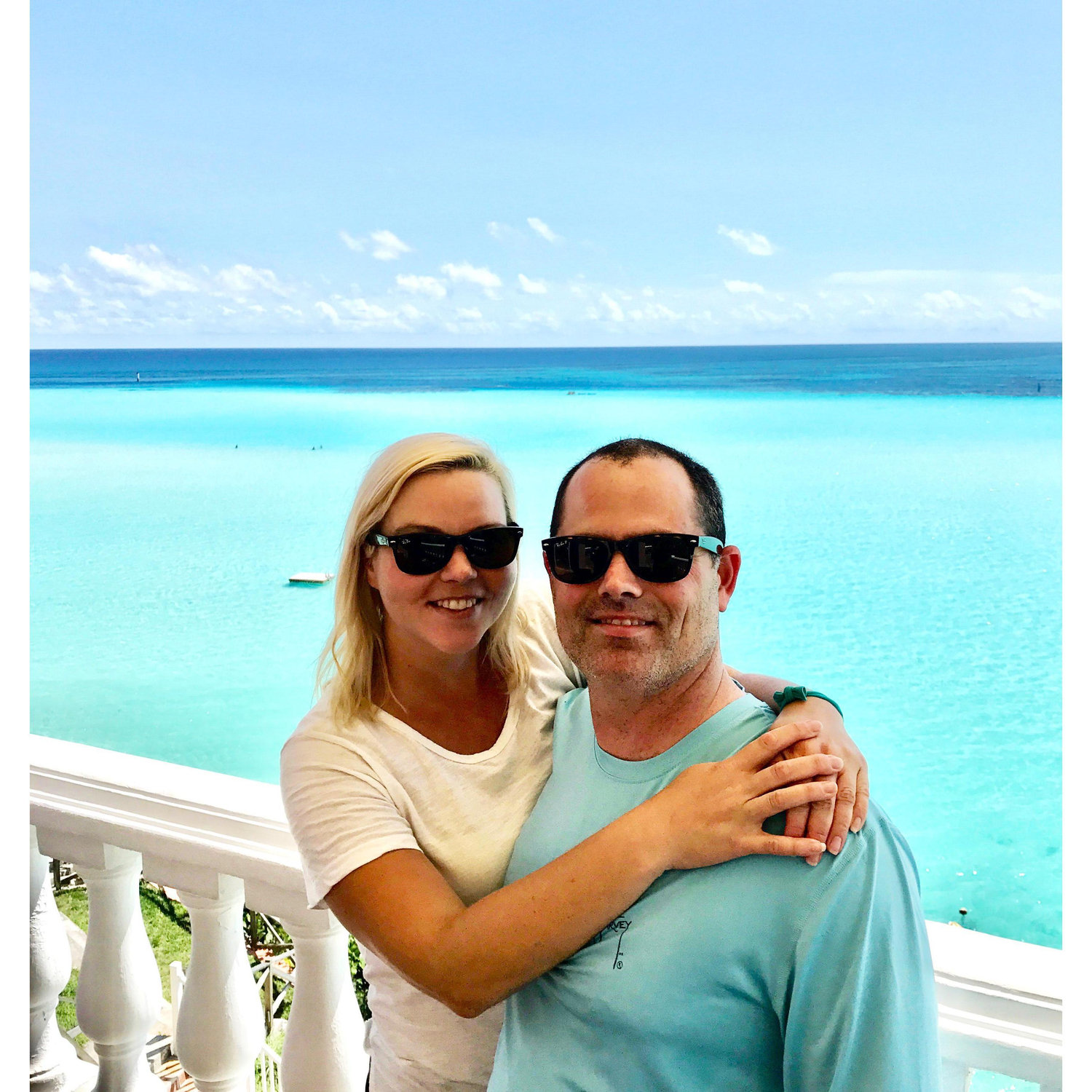 This fantastic view in Bermuda is a restaurant called Pompano. In June 2018 an impromptu local tour guide who picked us up on the side of the road took us here and captured this image for us.