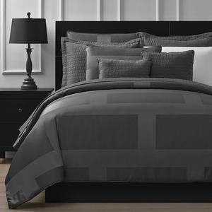 Comfy Bedding Frame Jacquard Microfiber Queen 5-piece Comforter Set, Gray