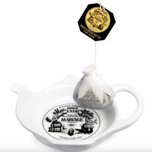 MARIAGE FRÈRES - REST FOR MUSLIN TEA BAGS White porcelain
