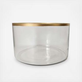 Glass Gold Rim Vase