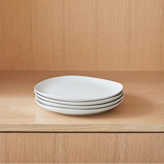 Organic Matte Stoneware Dinnerware Collection Salad Plate Stoneware Set of 4