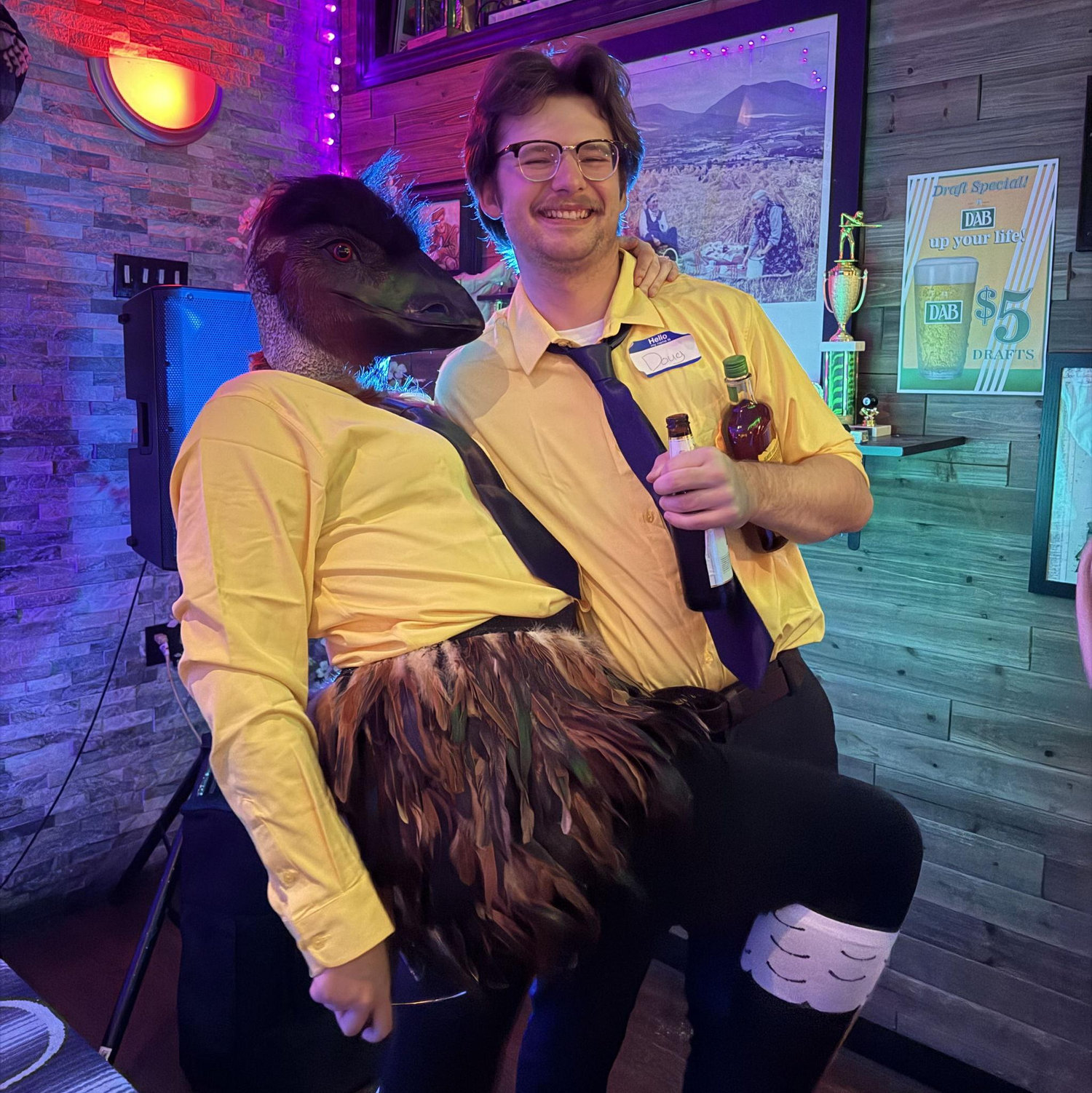 First place winning Limu Emu and Doug costume 2025.