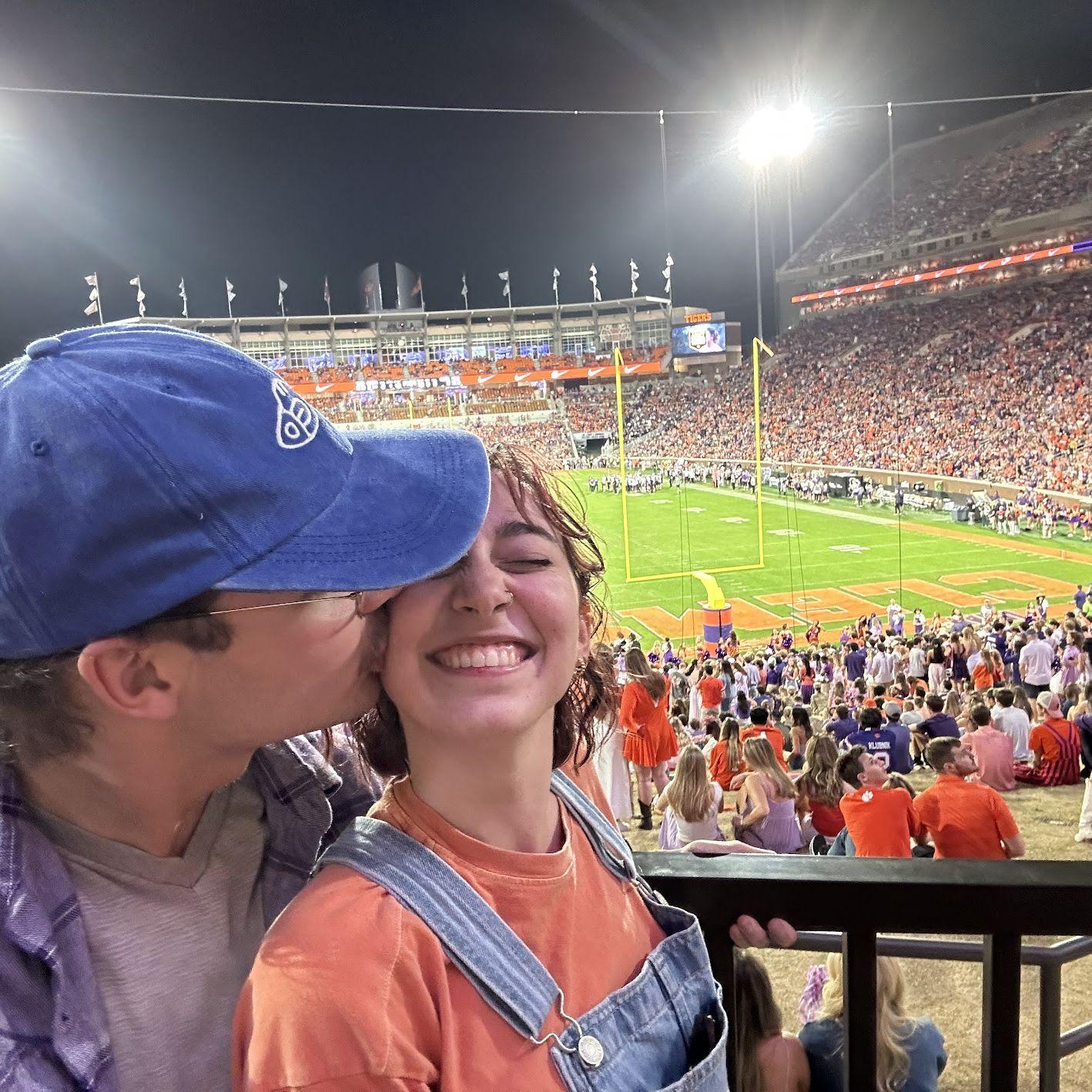 Grace's first football game (ever)