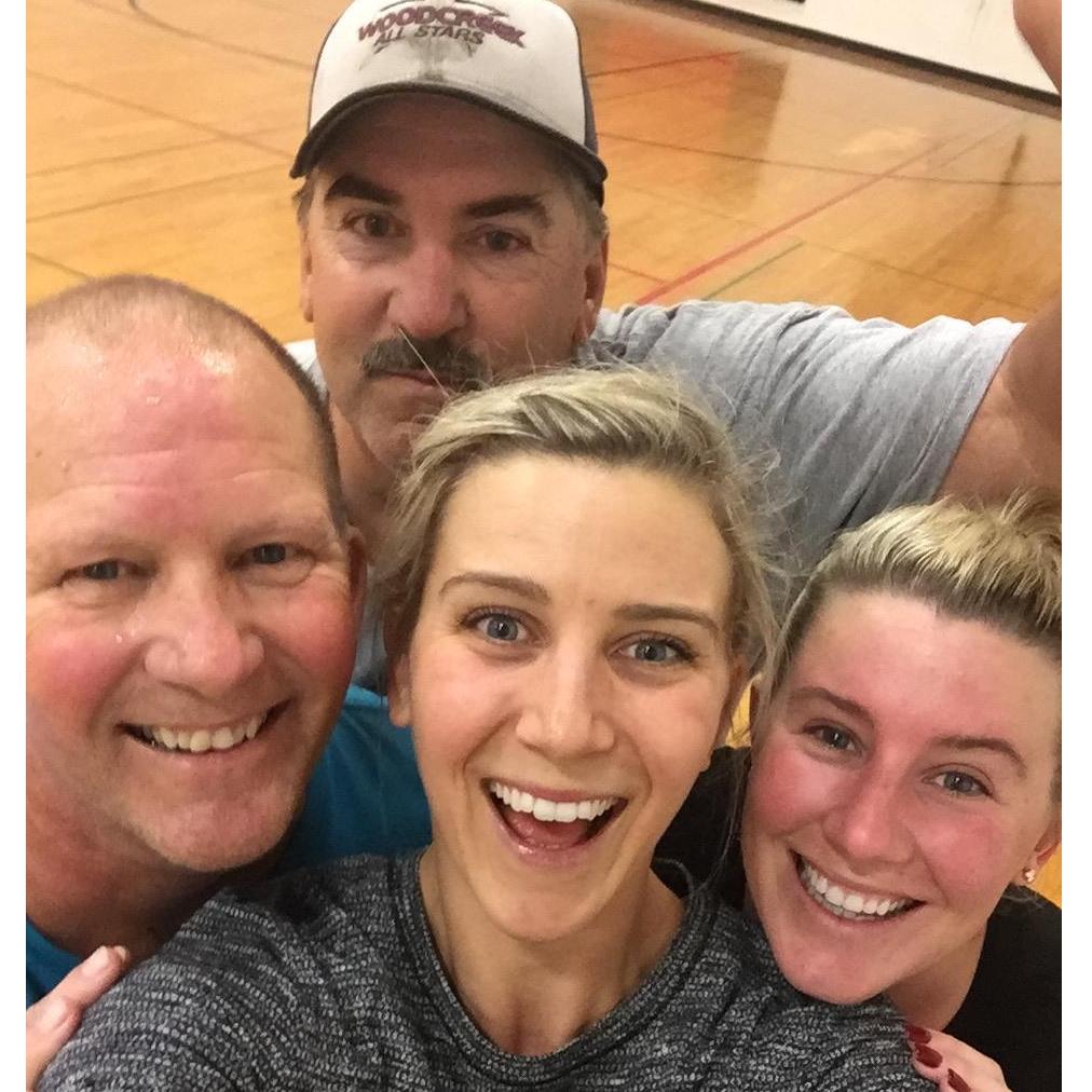 Another one from the Christmas basketball game with the Dad's (Kate & Maggie's Dad and Maggie's Father in law, Nick.)