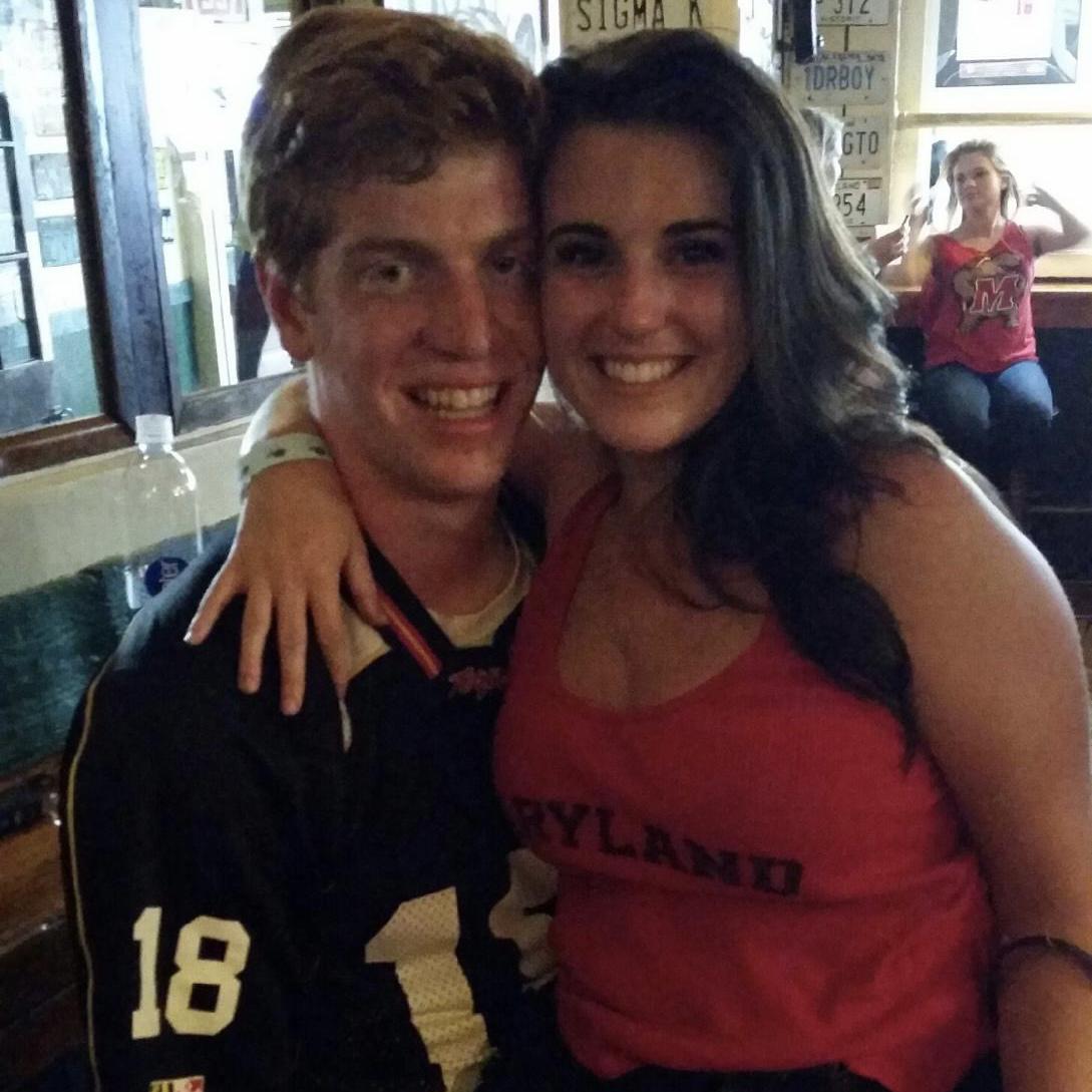 Our first picture together - at Bentley's