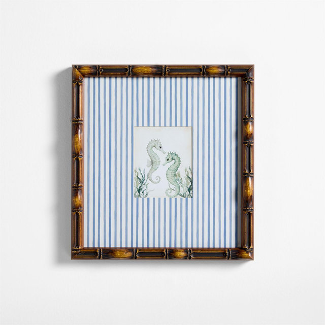Seahorse Framed Wall Art Print by Jake Arnold