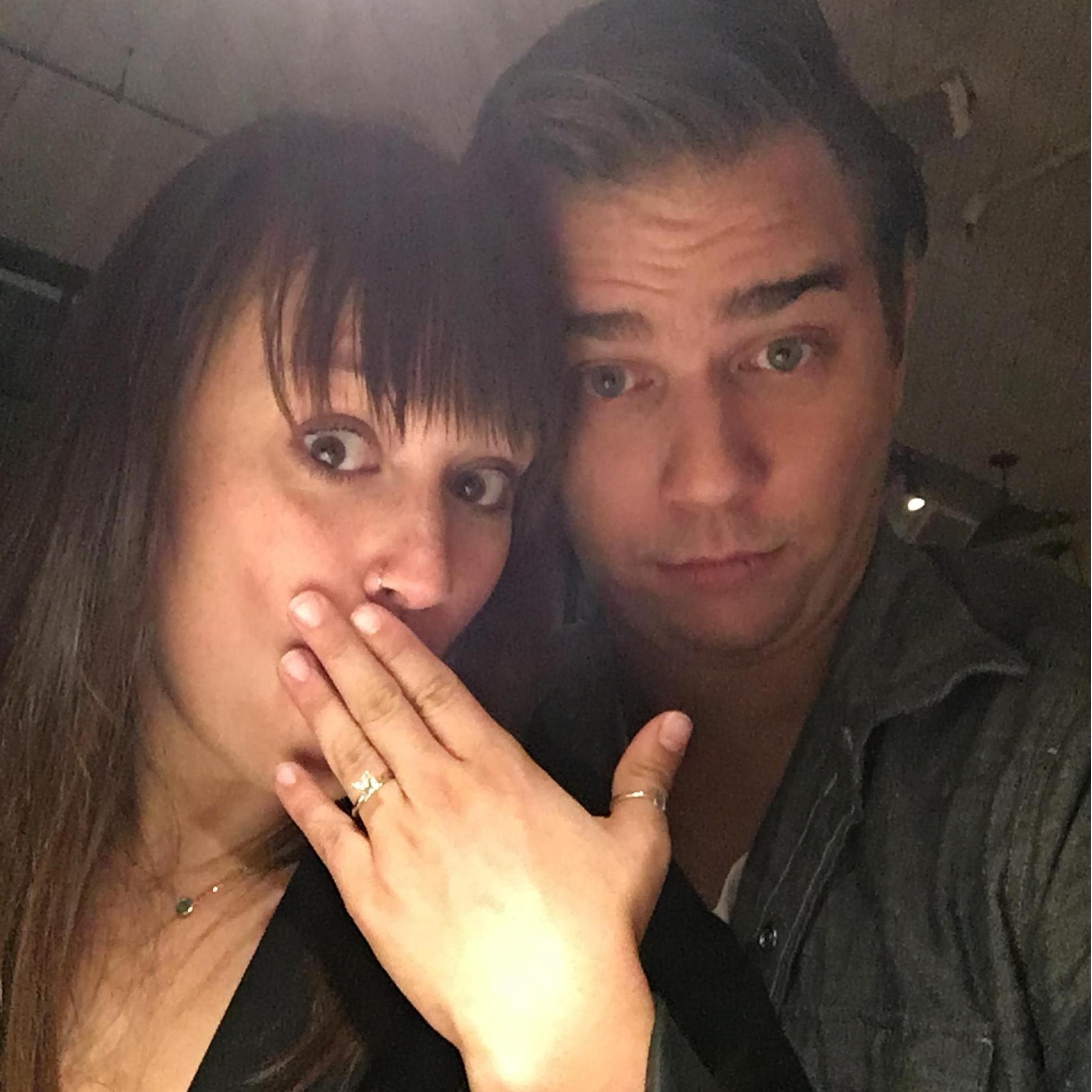 The night we got engaged.
