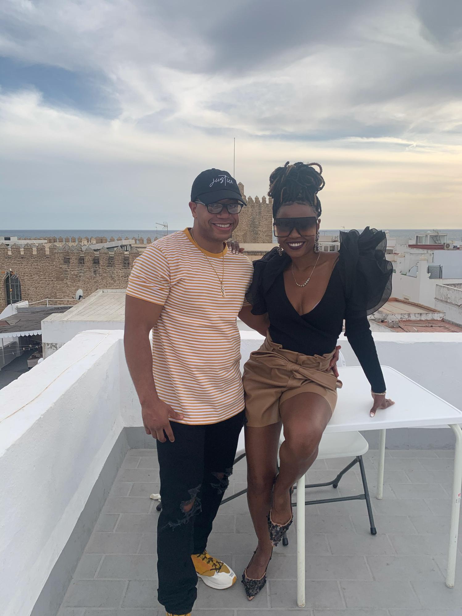 Isha birthday in Spain. Travis surprised her with a private rooftop dinner just for them.