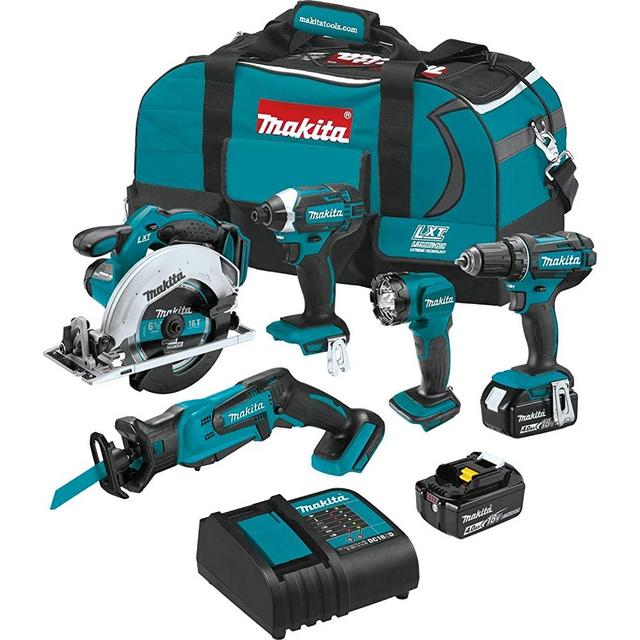 Makita XT510SM 18V LXT® Lithium-Ion Cordless 5-Pc. Combo Kit (4.0Ah)