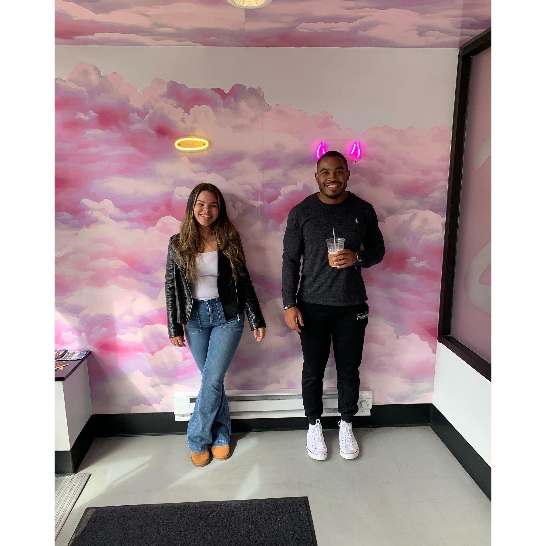 Our Ohio trip was super fun, many new sights and I learned a lot at the Football Hall of Fame. Fun fact: In the museum I learned my whole body is the size of a football player's leg!