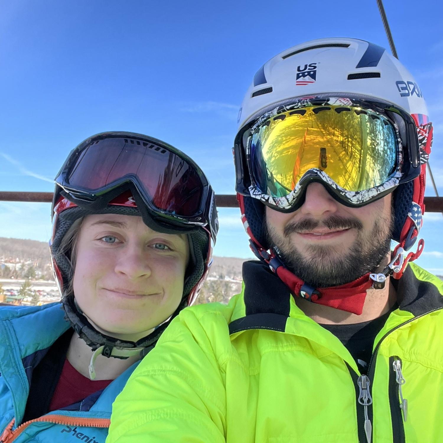 Our first ski trip together