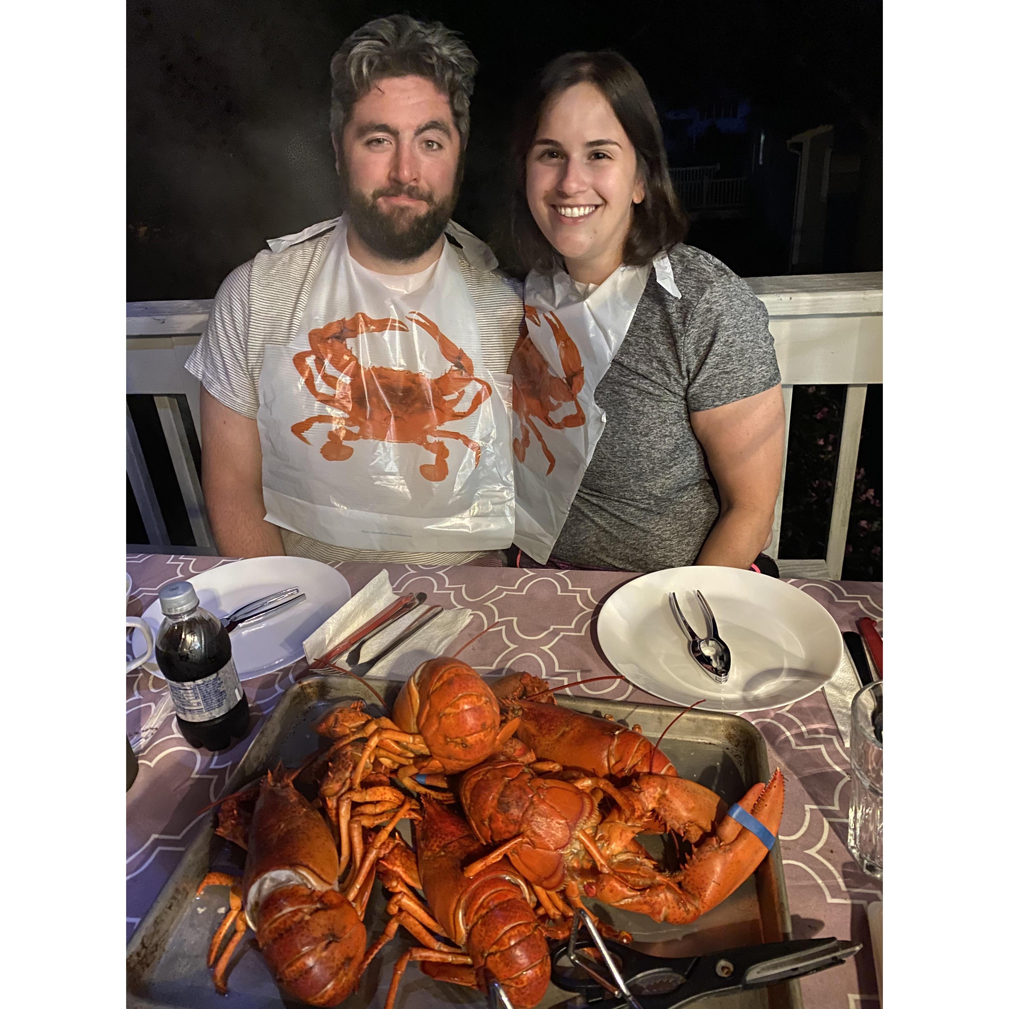 Lobster night in Rhode Island - August 2020