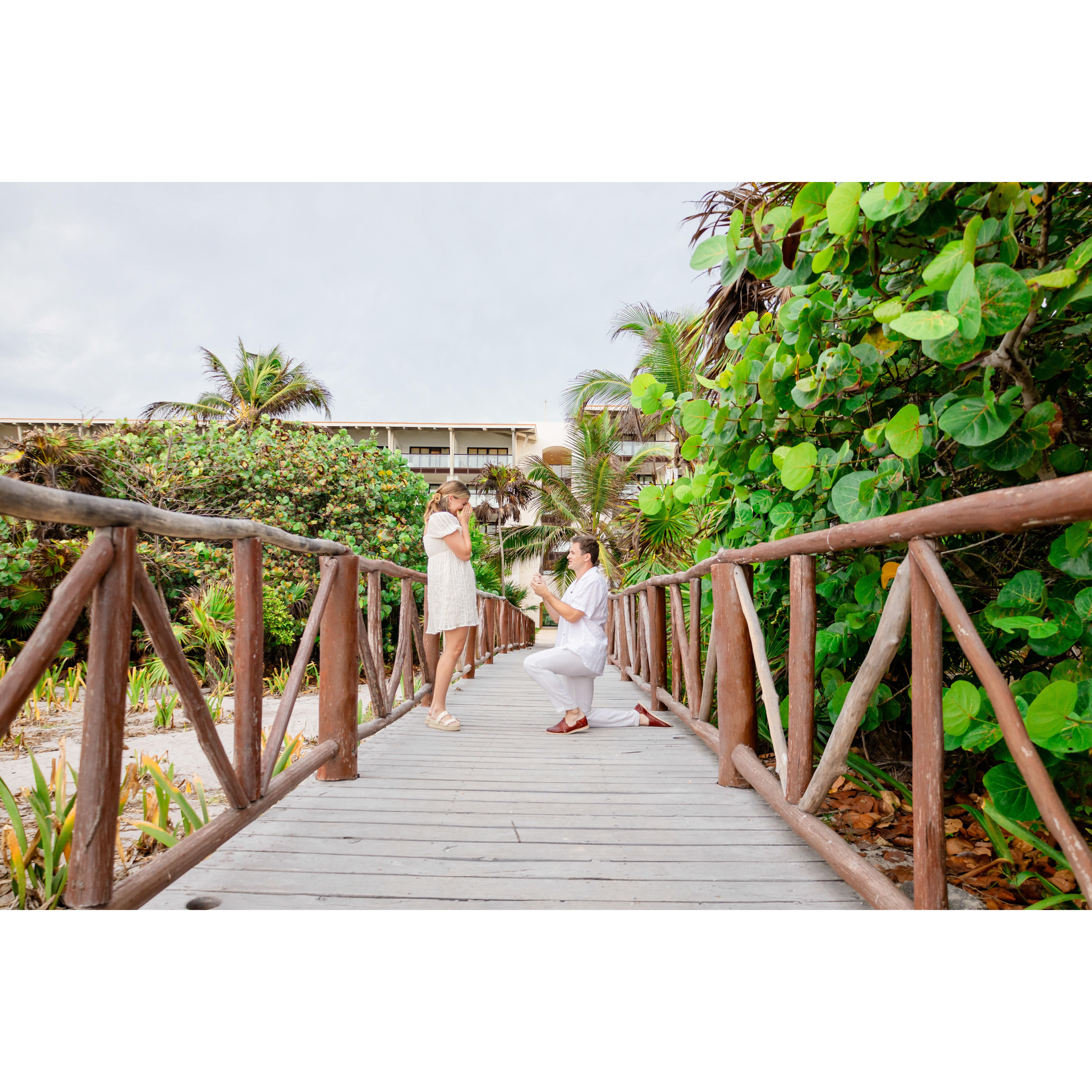 The Proposal <3 
Tulum, Mexico 
6.8.24