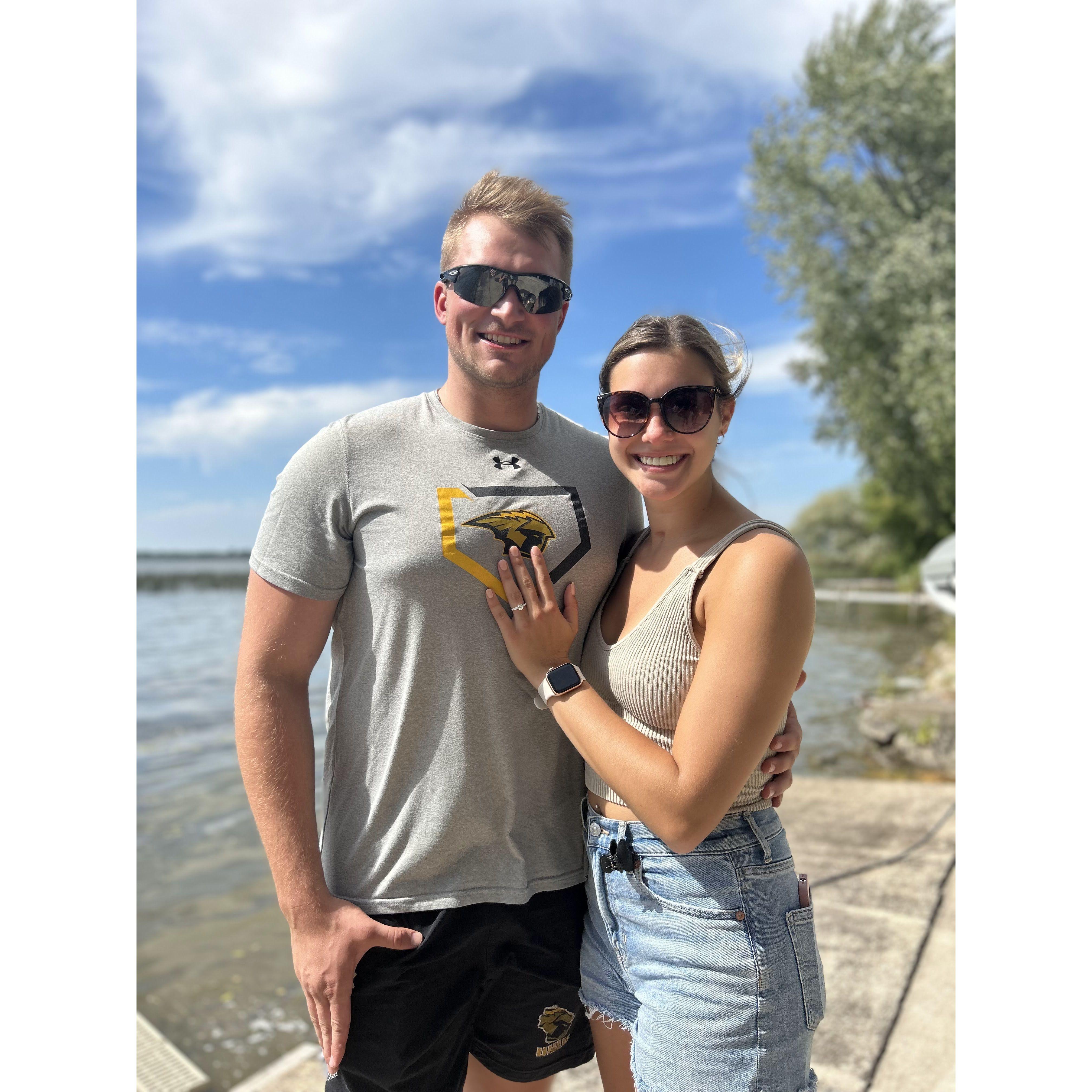 Moments after Mallory said "yes!"