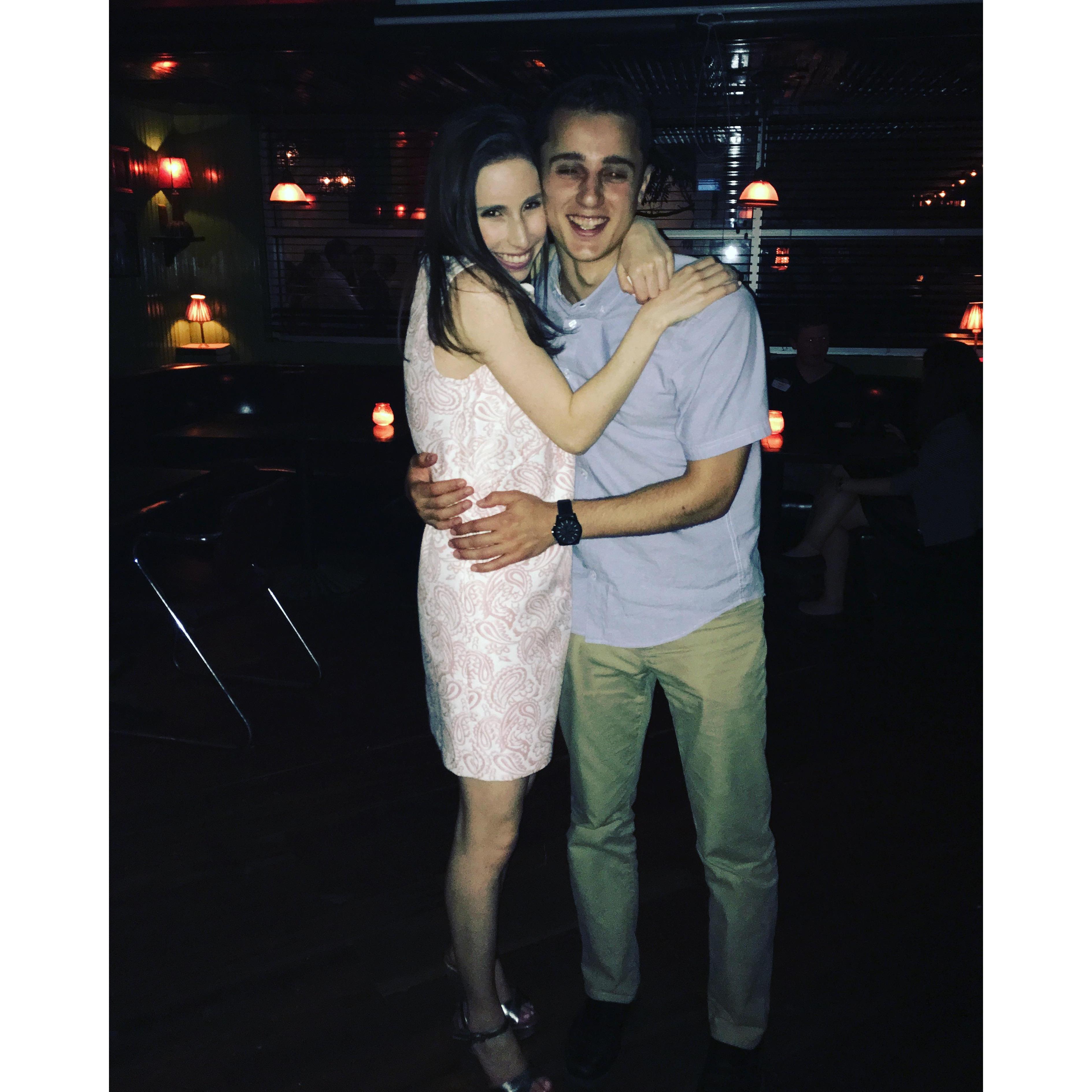 Aaron's been supporting Shai at her UJA work events since day #1!