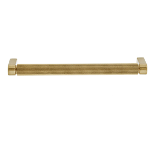 10-Pack Kent Knurled 7 in. (178 mm) Center-to-Center Industrial Satin Brass Bar Drawer Pull