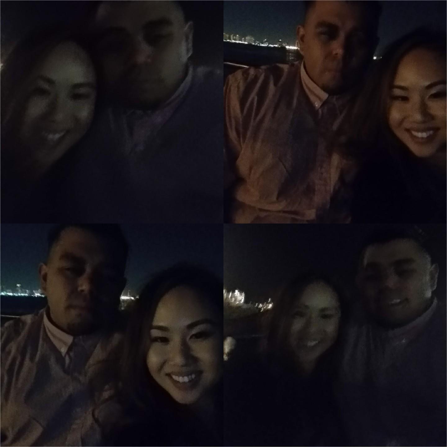 Romantic Valentine's Day dinner on a boat in Long Beach. The best photos we could get  on a moving boat that late at night. 
2014 | Long Beach, CA