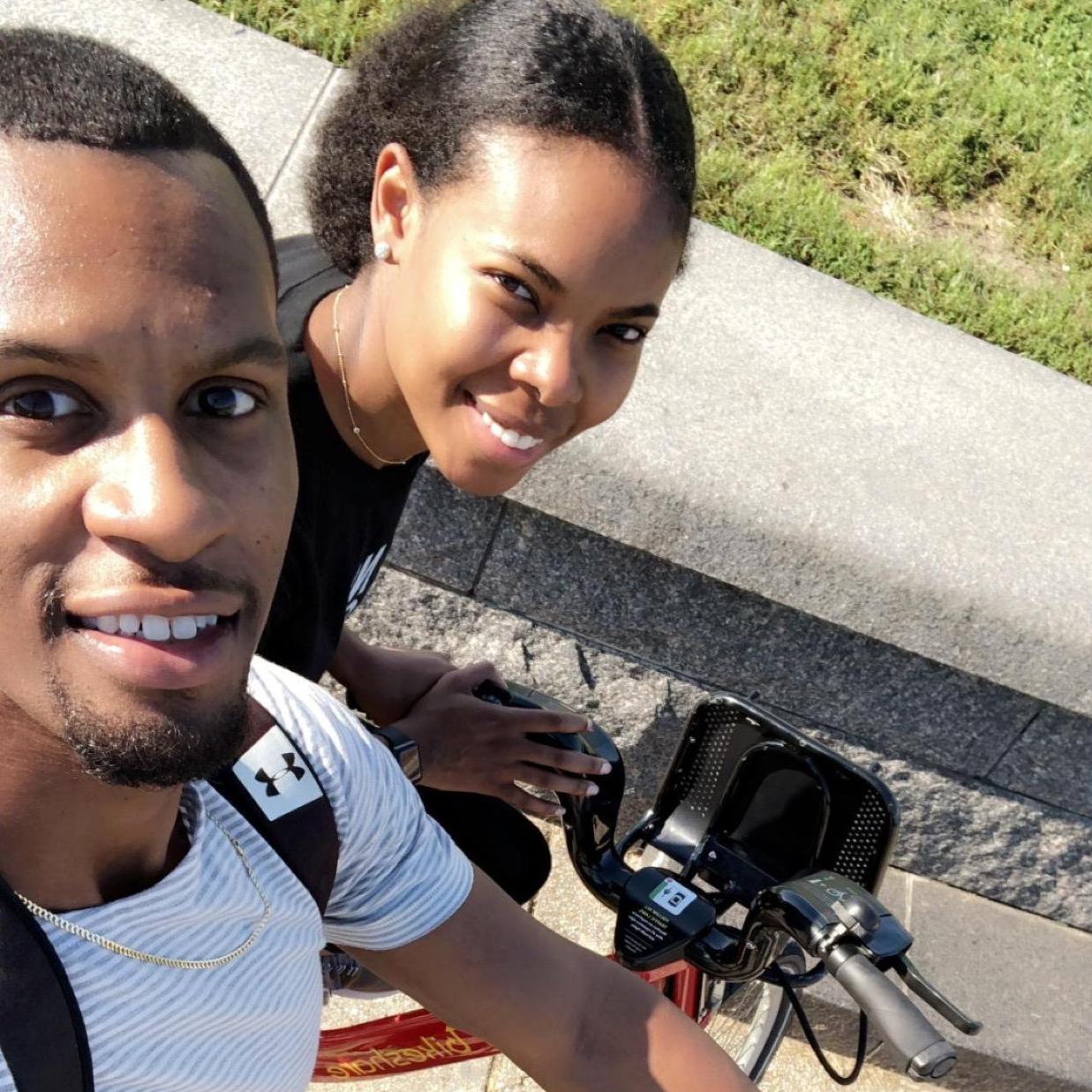 Biking through Washington, DC