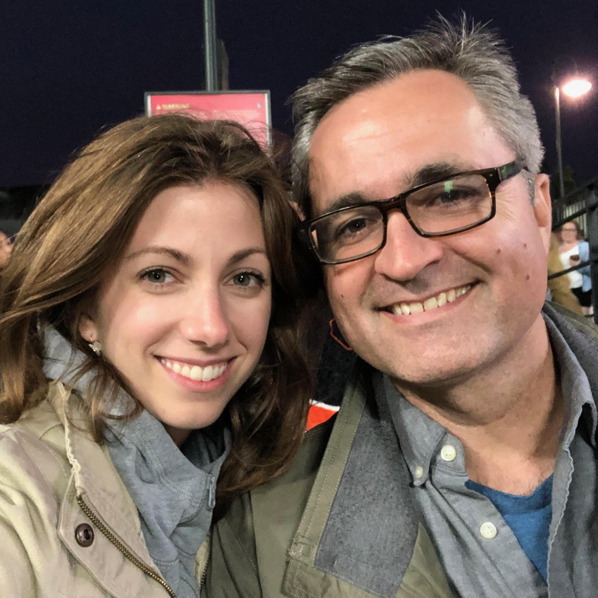 At the San Francisco Giants game (2019).