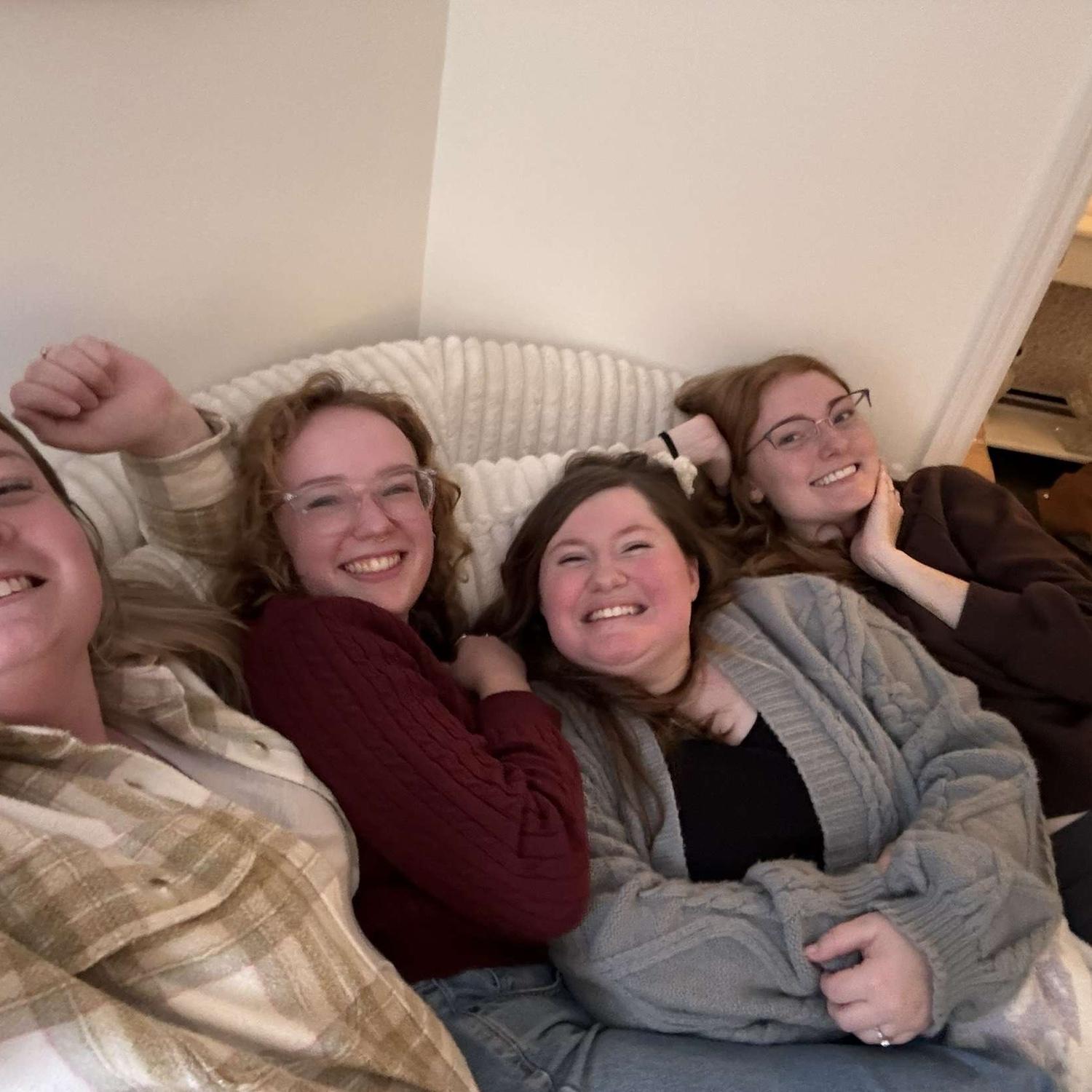 How many friends can we fit in my favorite chair? All of them :)