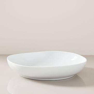 West Elm Organic Shaped Dinner Bowls - White (Set of 4)