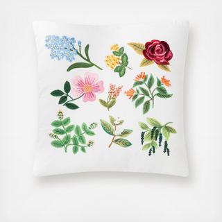 Flower Garden Throw Pillow