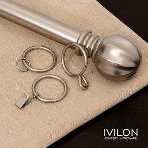 Ivilon Drapery Eyelet Curtain Rings - 1.7" Ring Loop for Hook Pins, Set of 14 - Warm Gold