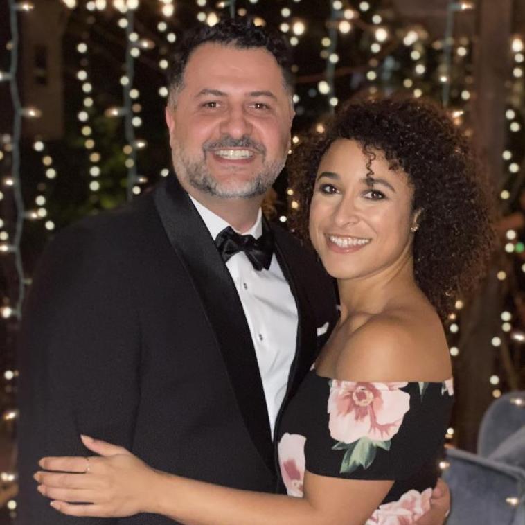Pictured before we danced the night away at Andre and Shayda's wedding in San Luis Obispo, December 2019