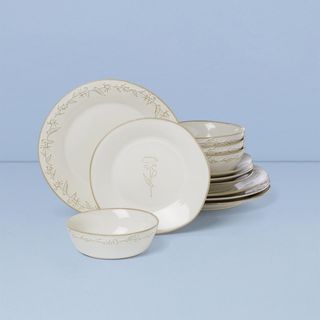 Homespun 12-Piece Dinnerware Set, Service for 4