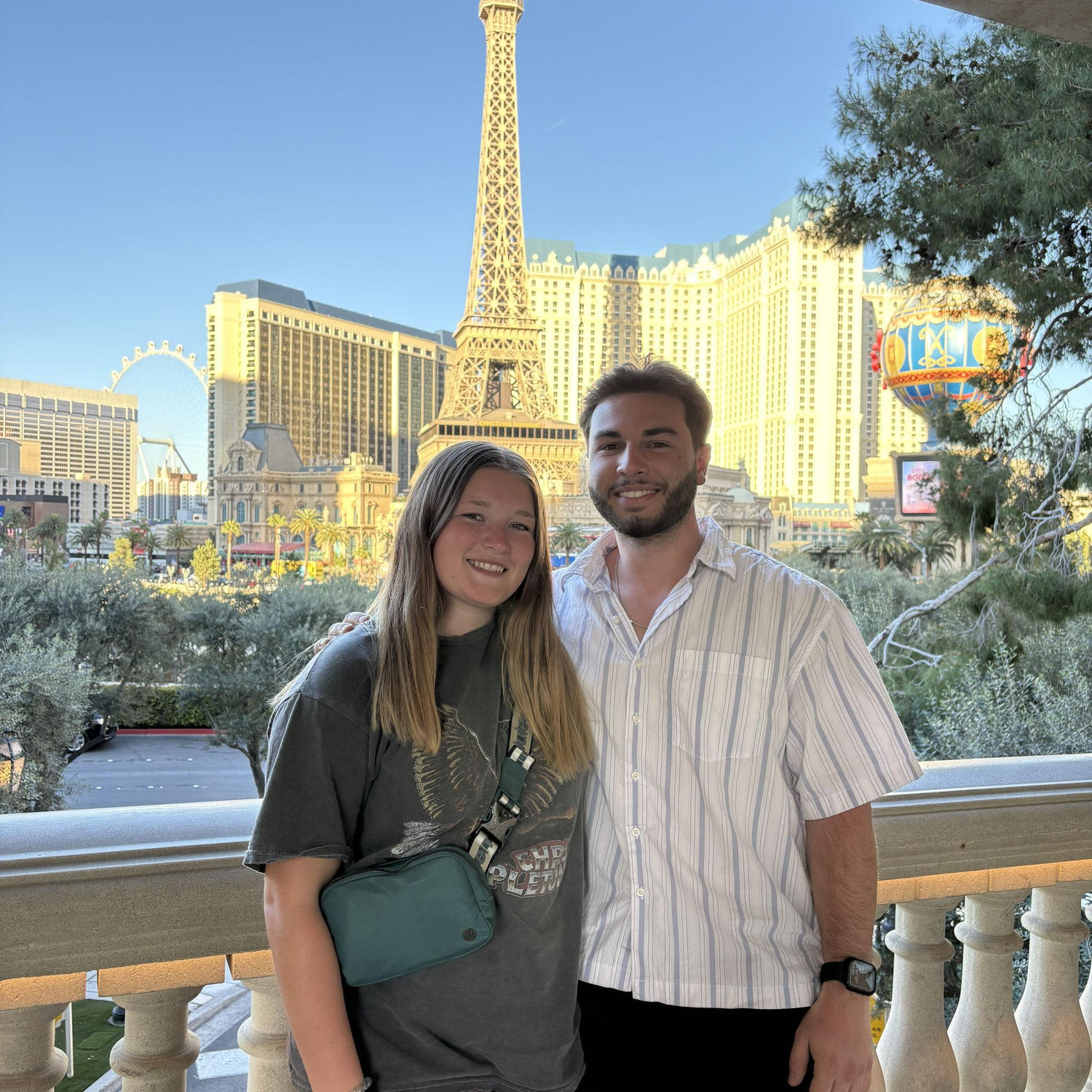 Us on the strip in Las Vegas